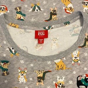 Macy’s Holiday Christmas Puppy Dog & Cat’s Gray Cotton PJ’s XL